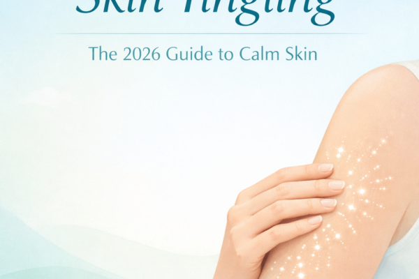 soft blues/greens, calm skin-focused imagery