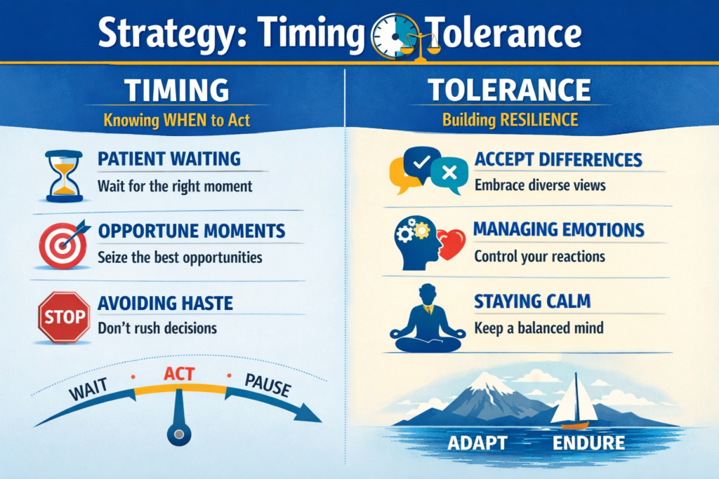 Strategy: Timing and Tolerance