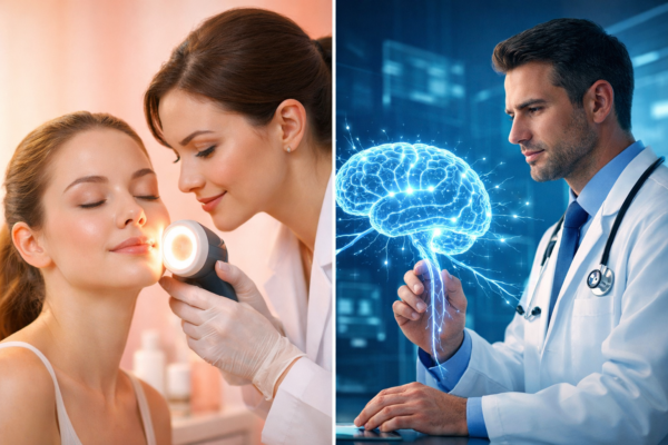 glowing skin with a glowing magnifying tool