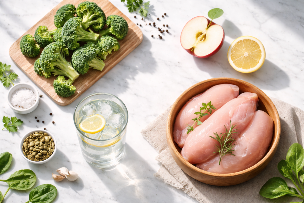 kitchen counter representing a low histamine diet