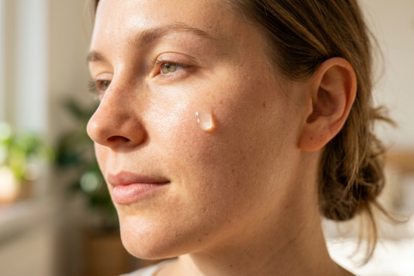 place the drop on face. Thus, use bright morning sun light