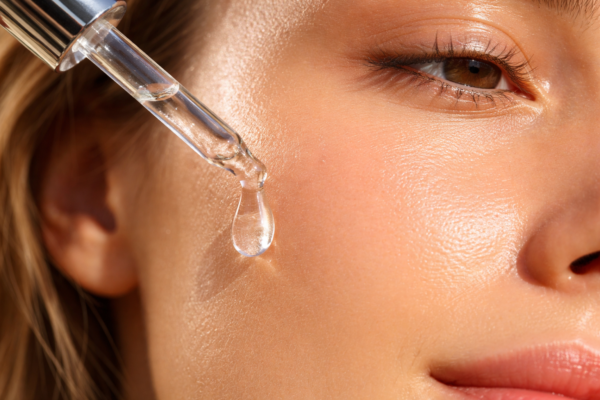 show a clear serum drop