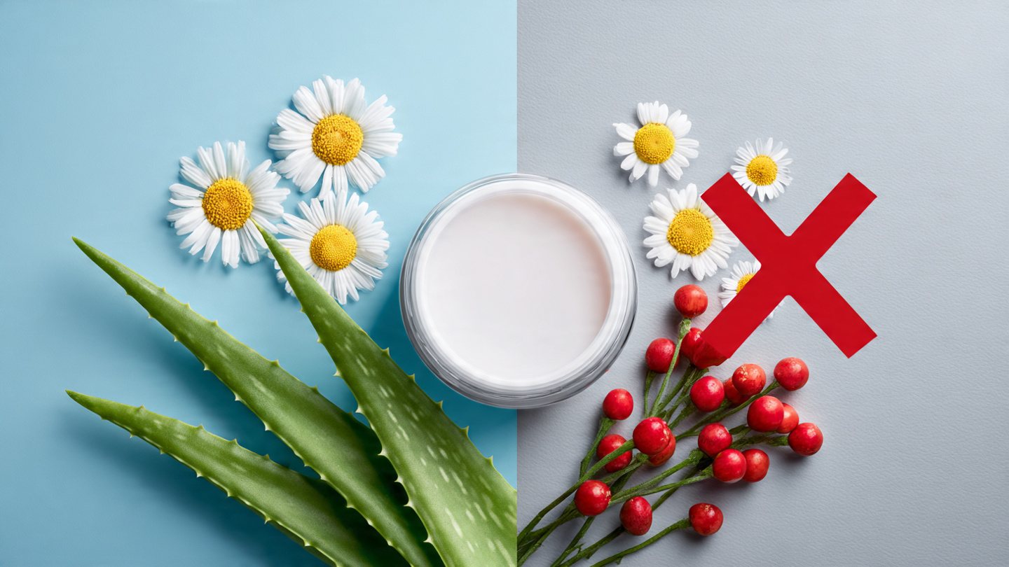Gentle natural ingredients vs harsh chemicals for sensitive skin dos and donts