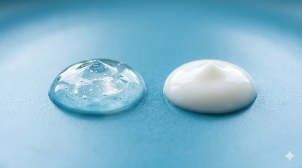 Close-up of Aloe Vera gel and soothing lotion for sensitive skin relief.